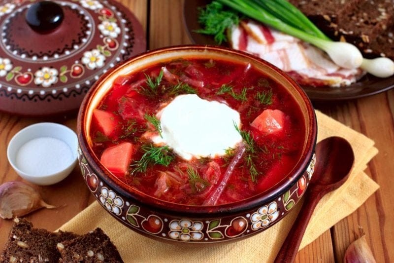 Ukrainian street food dumplings
